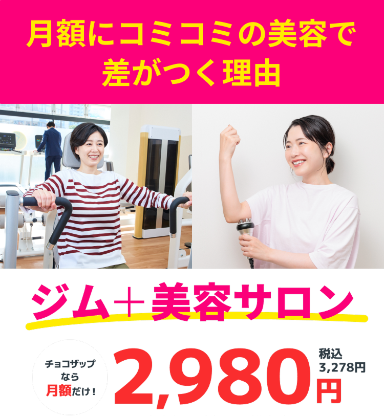 月額にコミコミの美容でさがつく理由