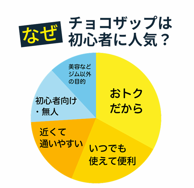 なぜチョコザップは初心者に人気？
