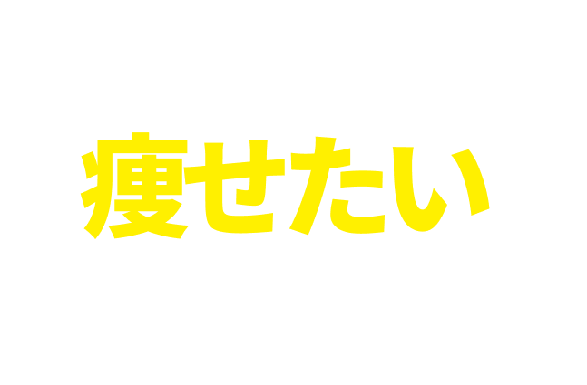 カッコよく痩せたいあなたこそ!