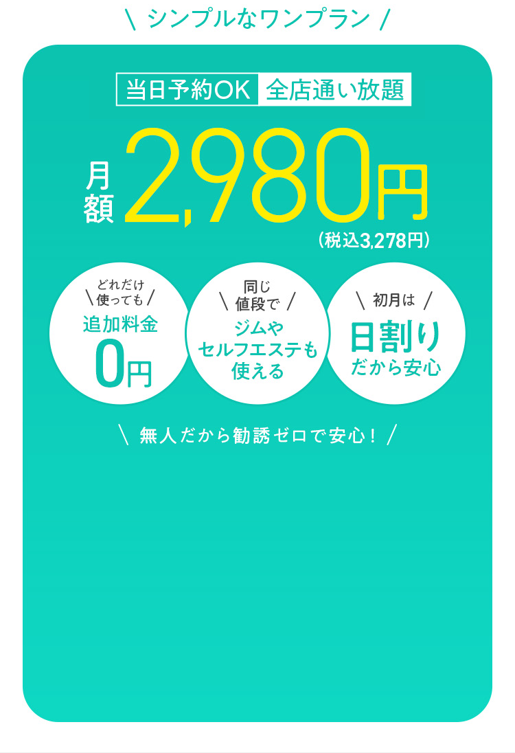 シンプルなワンプラン