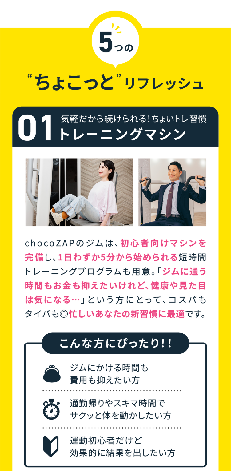 ちょこっとリフレッシュ