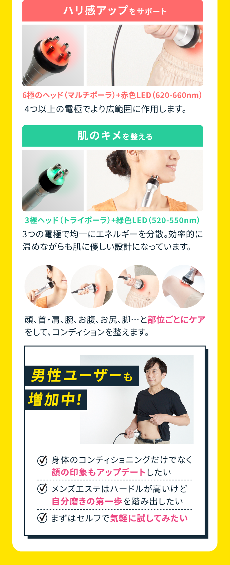 男性ユーザーも増加中