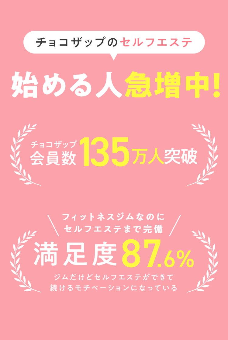 チョコザップのセルフエステ 始める人急増中！