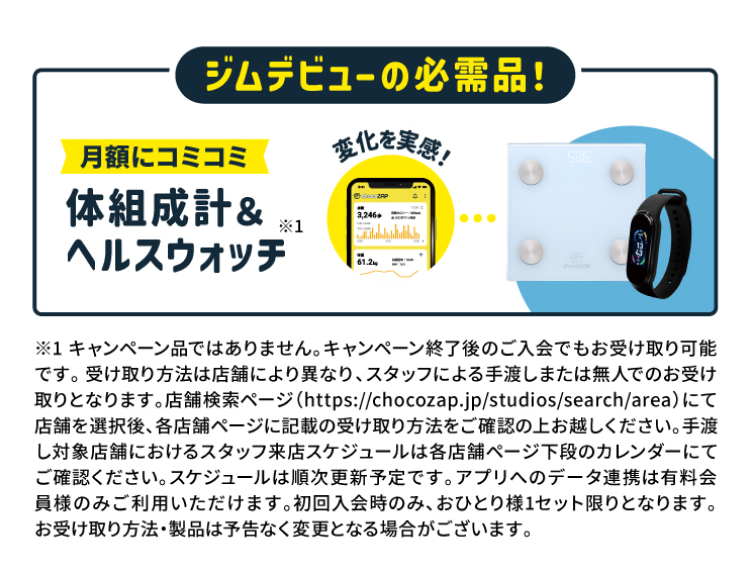 ジムデビューの必需品!