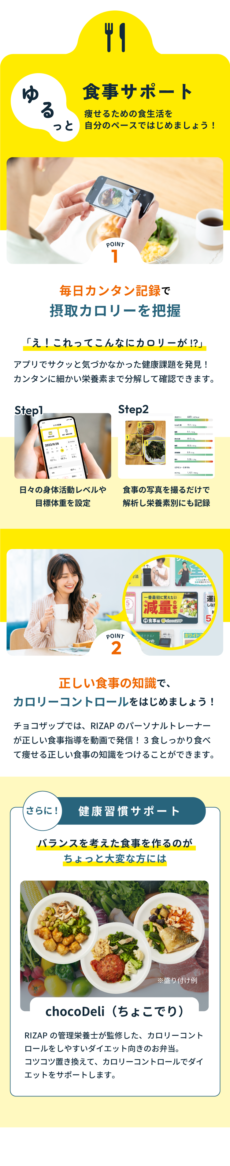 ゆるっと食事サポート 痩せるための食生活を自分のペースではじめましょう!