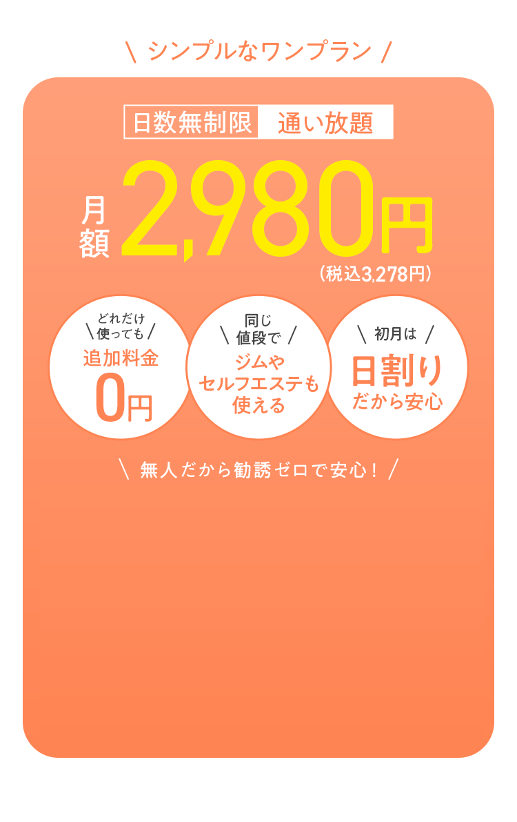 シンプルなワンプラン