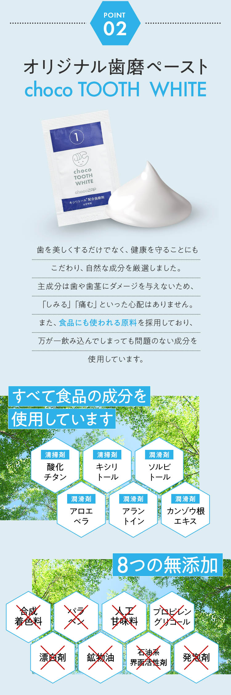 POINT02 オリジナル歯磨ペースト